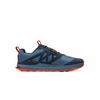 men lone peak 8 running shoes in blue/orange