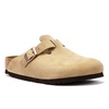 Boston Tabacco Brown Natural Oiled Leather Clogs