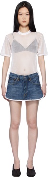 White & Blue Nº77 T-Shorts Minidress