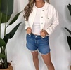 bree jacket tonal ecru in white