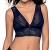 graphic bralette in marine