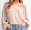 hazel top in beige