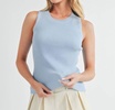 jadine knit tank in sky