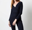 ballerina sweater in navy cotton/cashmere