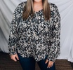 careless dreaming top in black/taupe/cream