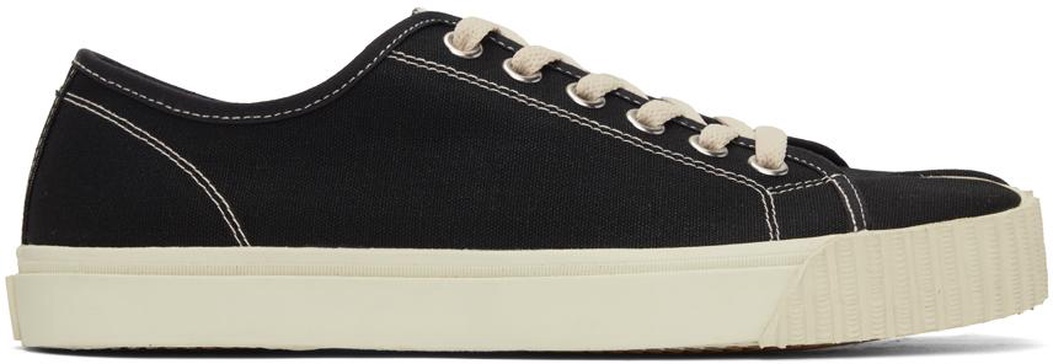 Black Canvas Tabi Sneakers