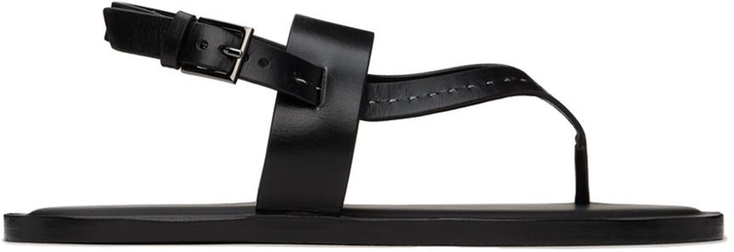Leather thong sandals