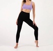 graphite crinkle full length leggings in black