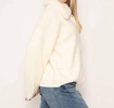 nola fur oversized cardigan in crea