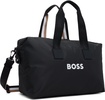Black Contrast Logo Holdall Duffle Bag