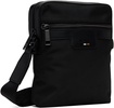 Black Embossed-Logo Bag