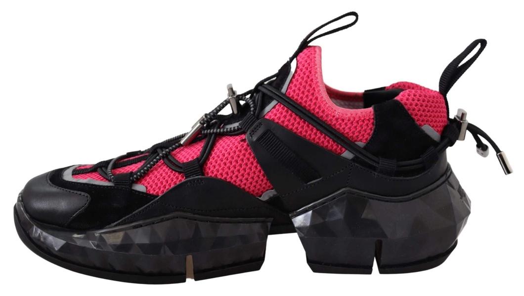 electric elegance leather mesh women's sneakers