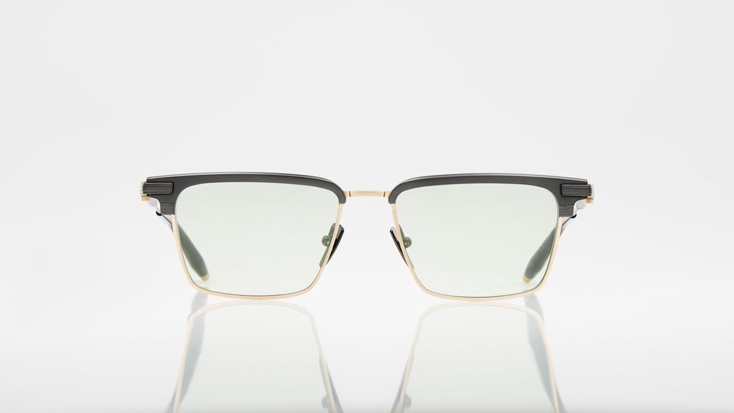 Genesis - Brushed Black & Antique Gold Eyeglasses Glasses