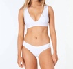 premium surf deep v in white