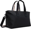 Black Contrast Logo Holdall Duffle Bag