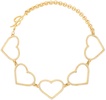 Gold Hearts Choker
