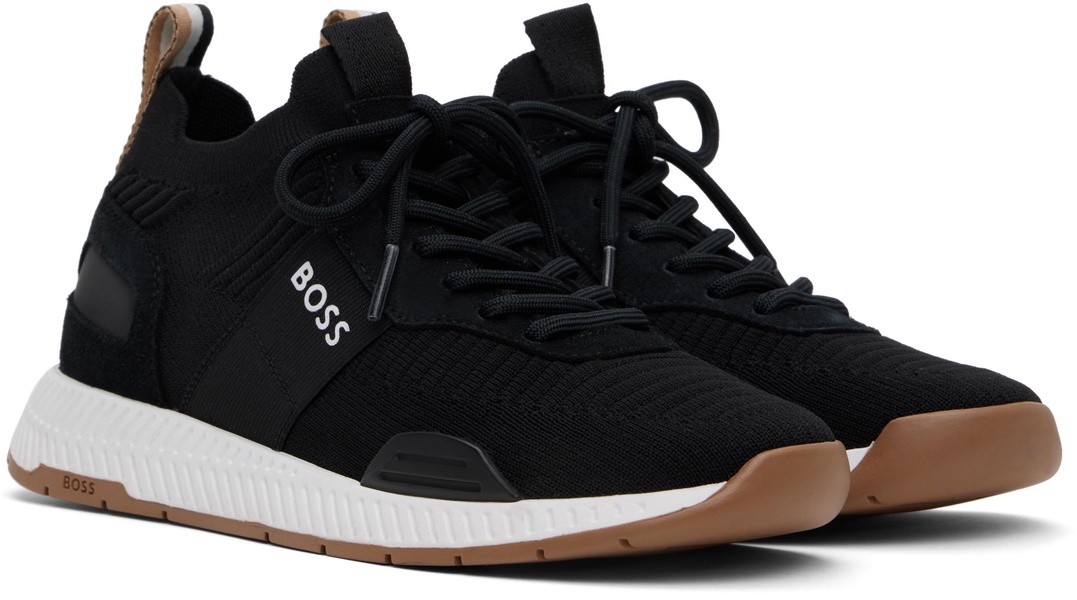 Black Knitted Sneakers