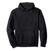 Alpha Circle Matte Black Pullover Hoodie