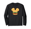 Amazon Essentials Mickey Mouse Ears Cheeseburger Long Sleeve T-Shirt