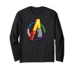 Amazon Essentials Marvel Avengers Multi Hero Logo Collage Long Sleeve T-Shirt
