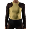 racer back long sleeve top in pistachio