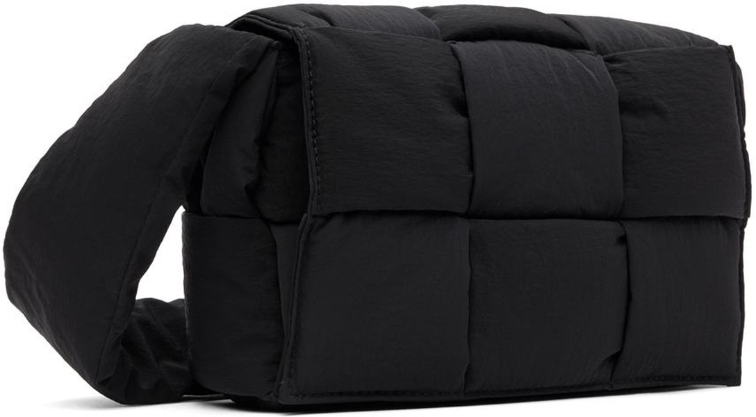 Black Padded Cassette Messenger Bag