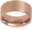 Amazon Essentials Steeltime 18k Gold Plated Hail Mary Prayer Ring , (previously Amazon Collection)