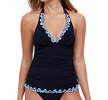 halter tankini top in tempo black