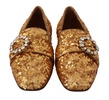Embellished Loafers with Sequins and Crystals by Dolce & Gabbana
