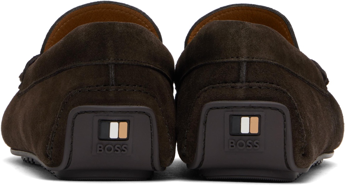 Brown Portuguese-Crafted Suede Loafers