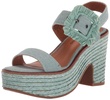 Lucky Brand Women's Yidris Espadrille Platform Sandal Heeled, Wrought Iron, 10