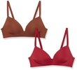 Amazon Essentials Women's Wireless Lightly Lined Bra, Pack of 2