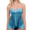 bandeau flyaway tankini top in pro cocoon