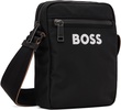 Black Contrast Logo Signature Stripe Bag