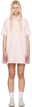 Pink Overdyed Denim Minidress