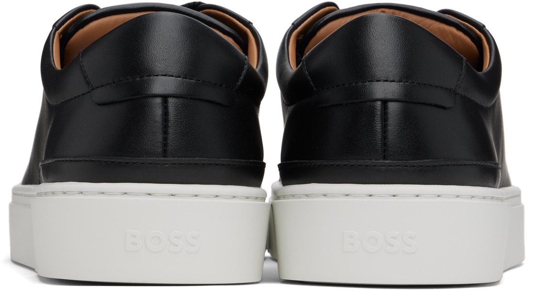 Black Gary Leather Low-Top Sneakers