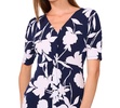 Petite Printed Short-Sleeve Midi Dress