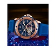 Men's Automatic Marine Star Blue Silicone Strap Watch 45mm