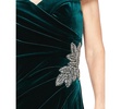 Women's Velvet Off-The-Shoulder Evening Gown