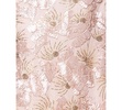 Petite Sleeveless Floral Sequin Sheath Gown  