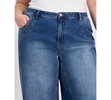 Trendy Plus Size High-Rise Seamed Front Jeans, Exclusively at Macy's 