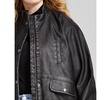 Trendy Plus Size Faux-Leather Bomber Jacket, Created for Macy's