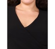 Plus Size Short-Sleeve Side-Gathered Midi Dress