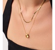 - Gold Pendant Necklace - Pebble Mini