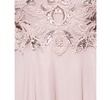 Petite Beaded Sleeveless High-Neck Gown
