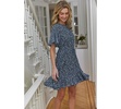 Women's Printed Raglan-Sleeve Skater Dress