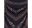 Women's Beaded Cap-Sleeve Sheath Dress