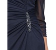 Petite Portrait Collar 3/4-Sleeve Gown