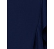 Women's V-Neck Ruffled Side-Slit Scuba Gown