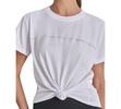 Women's Rhinestone Stripe Knot T-Shirt 